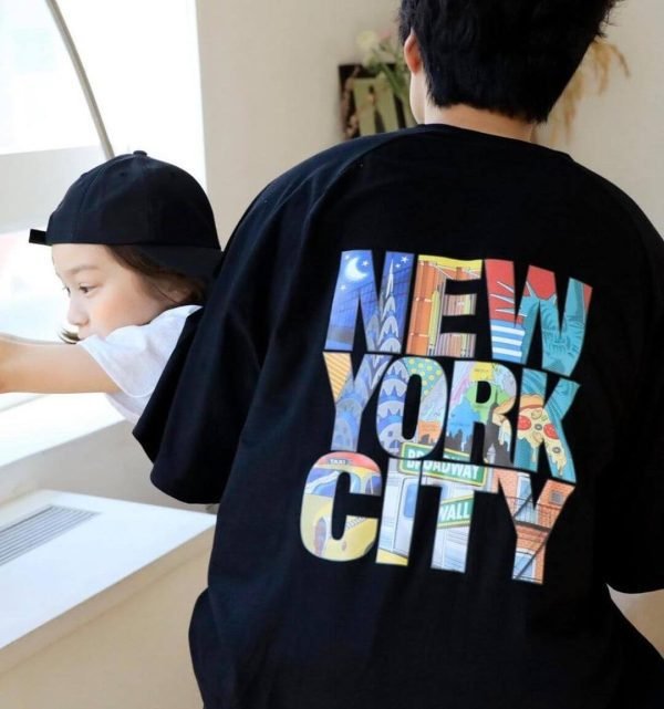 👨‍👩‍👧‍👦親子裝 兄弟姊妹裝都得😆NewYorkTee🕶️ 百搭又易襯👦🏻👧🏻