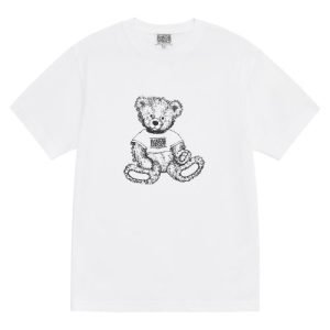 DOODLE BEAR TEE white/black